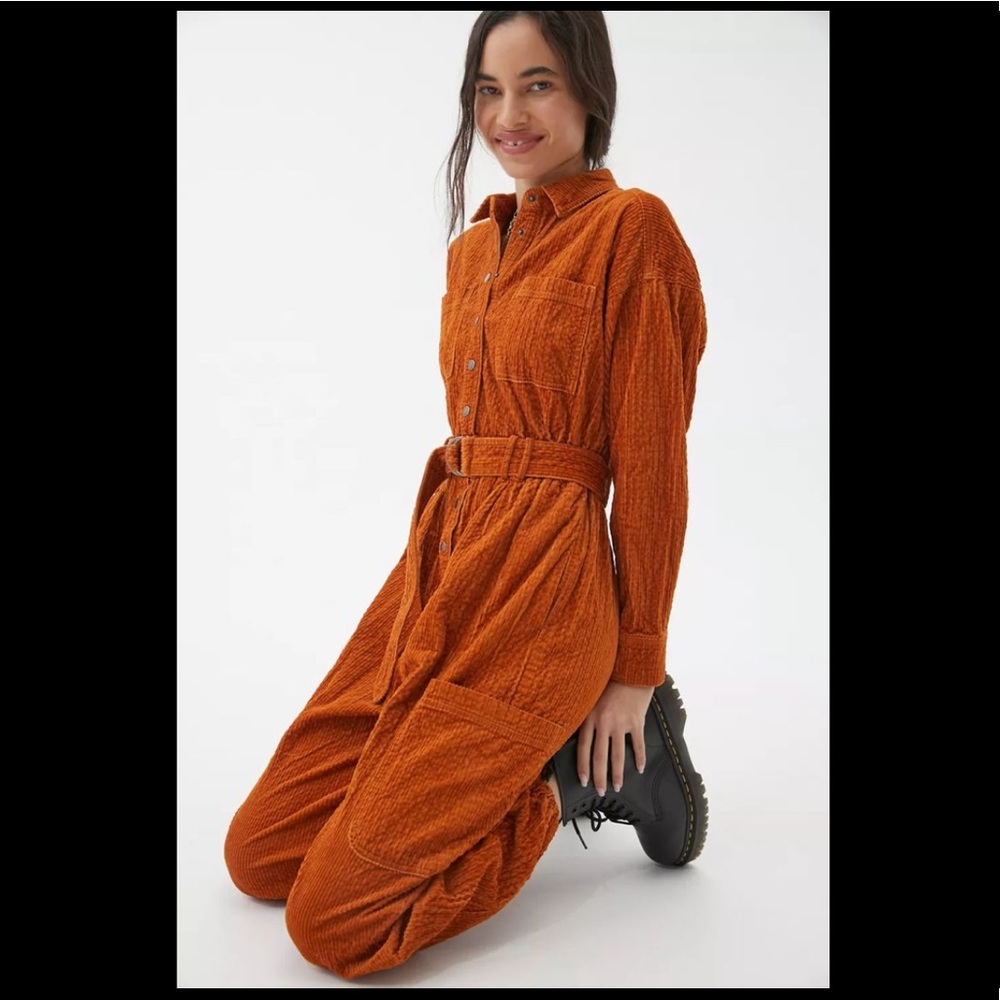 Urban Outfitters Adam Corduroy Coverall Jumpsuit M